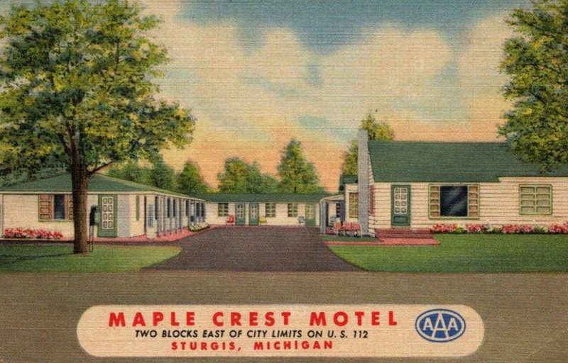 Maple Crest Motel - Old Postcard (newer photo)
